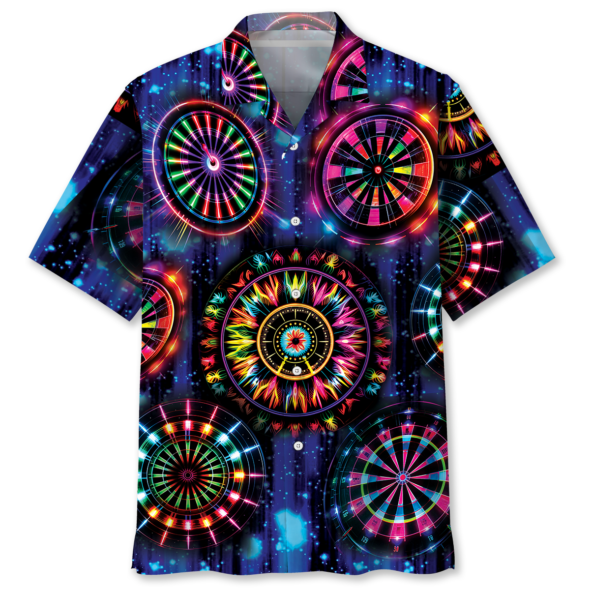 Dart Neon Light Happiness Hawaiian Shirt