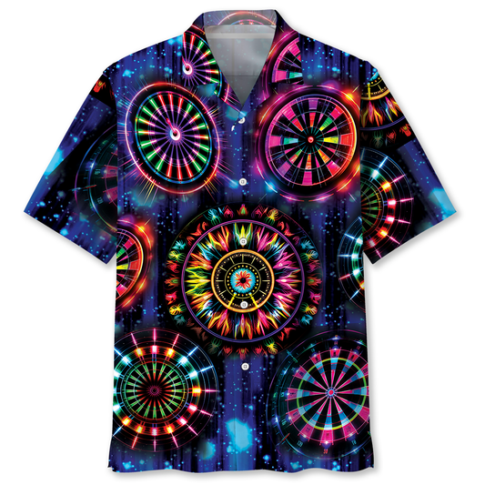 Dart Neon Light Happiness Hawaiian Shirt