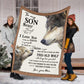 Wolf To My Son Never Forget Flannel Blanket For Soft Bed Couch And Home Comfort