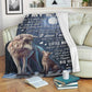Wolf To My Mom With Moon Flannel Blanket For Relaxing At Home And Travel