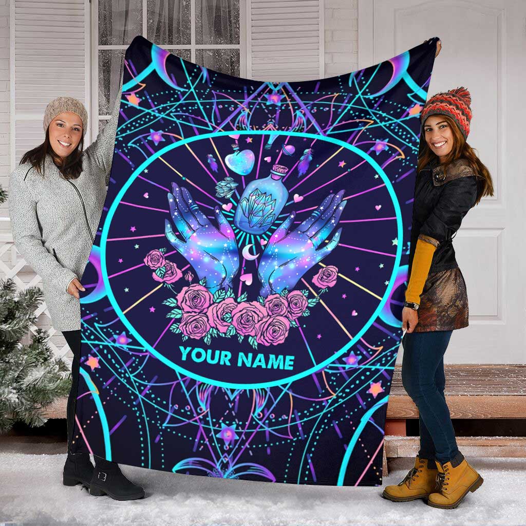 Witch Good Luck Good Love And Good Magic Personalized Flannel Blanket For Soft Bed Couch And Home Comfort