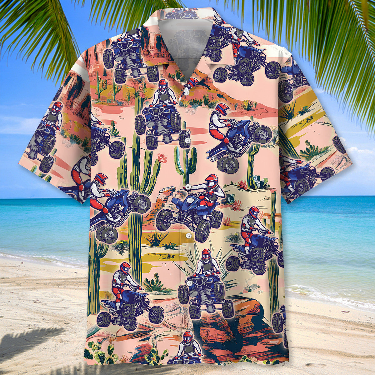 Desert ATV Motocross Off Road Hawaiian Shirt