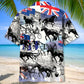 Retro Horse Harness Racing Hawaiian Shirt