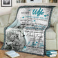Wolf To My Wife Couple Flannel Blanket For Living Room And Bedroom Styling