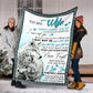 Wolf To My Wife Couple Flannel Blanket For Relaxing At Home And Travel