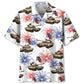Tropical USA Tank Veteran Hawaiian Shirt