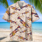 Vintage Flower Trumpet Hawaiian Shirt
