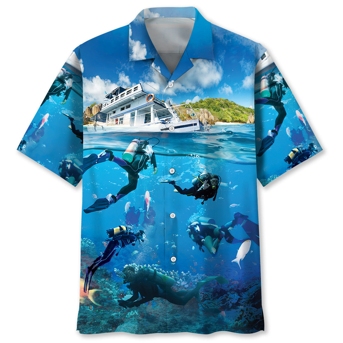 Scuba Diving Cruise Vacation Hawaiian Shirt