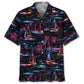 Neon Tropical Sailboat Hawaiian Shirt