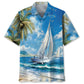 Tranquil Sailboat Vintage Hawaiian Shirt