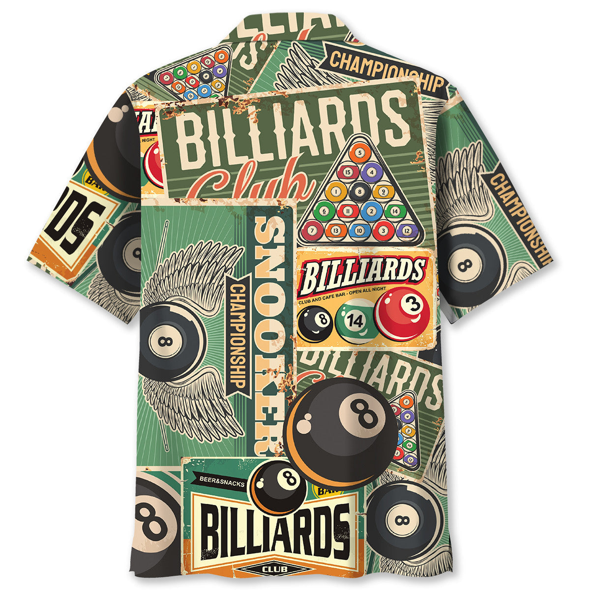Retro Billiard Hawaiian Shirt