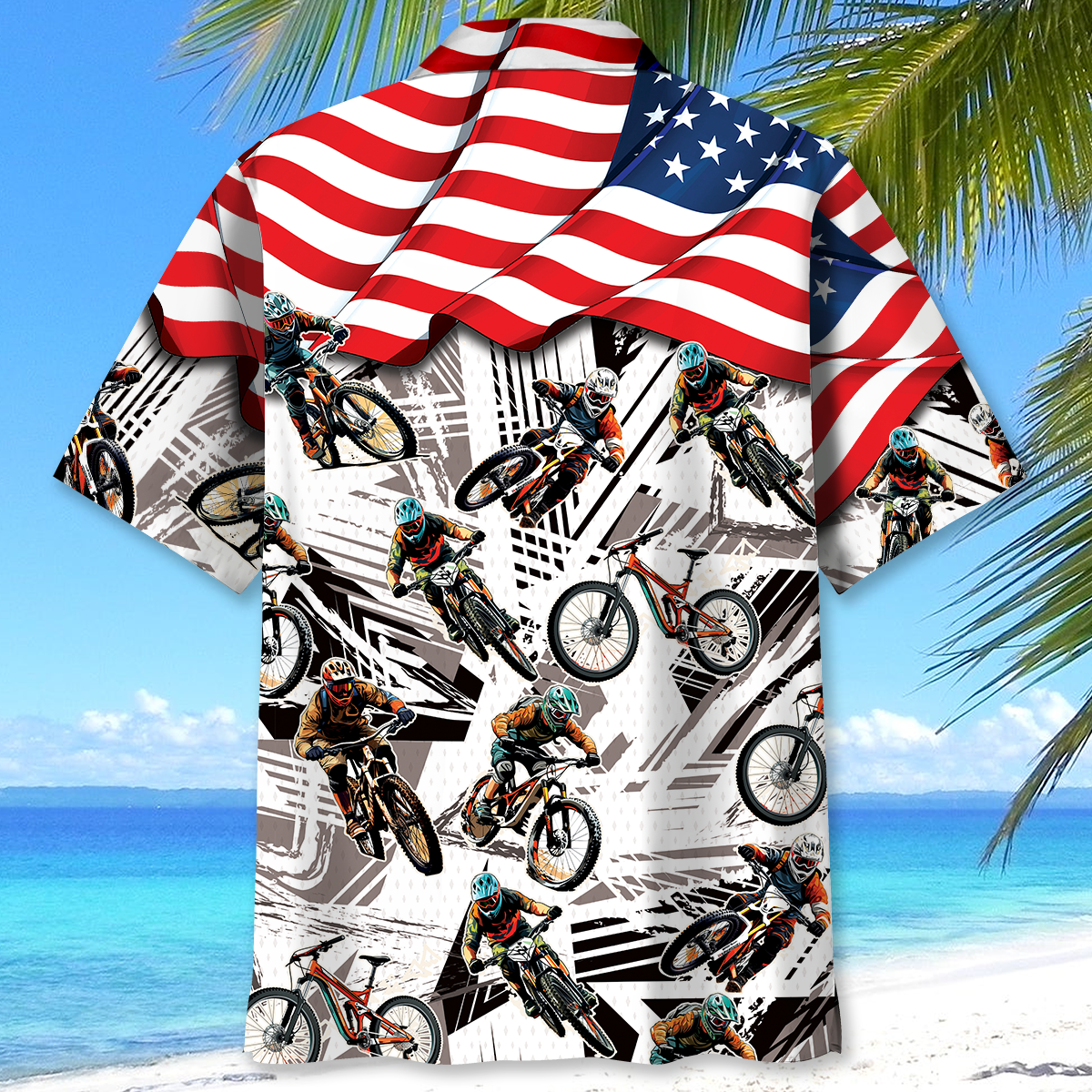 American Mountain Bike Hawaiian Shirt