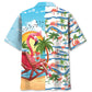 Summer Vacation Flamingo Hawaiian Shirt