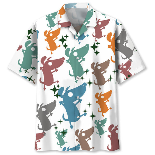 Funny Coward Dog Hawaiian Shirt