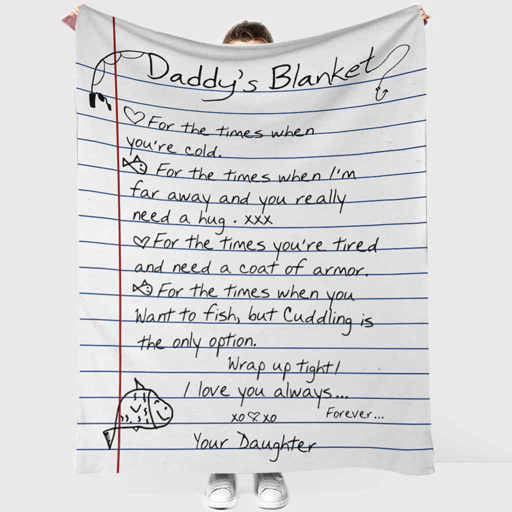 Fishing Daddy For The Times Flannel Blanket For Living Room And Bedroom Styling