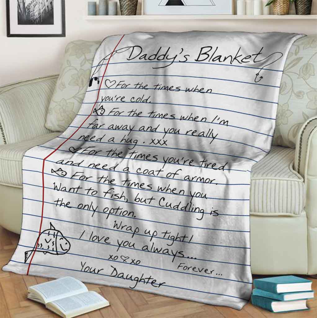 Fishing Daddy For The Times Flannel Blanket For Bed Sofa And Reading Nook Decor