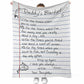Fishing Daddy For The Times 50 x 60 Inch Flannel Blanket For Cozy Bedroom And Sofa Decor