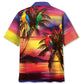Parrot Sunset Beach Hawaiian Shirt