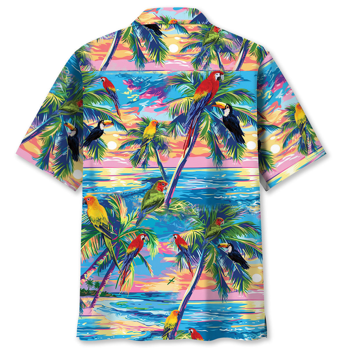 Parrot Summer Beach Hawaiian Shirt
