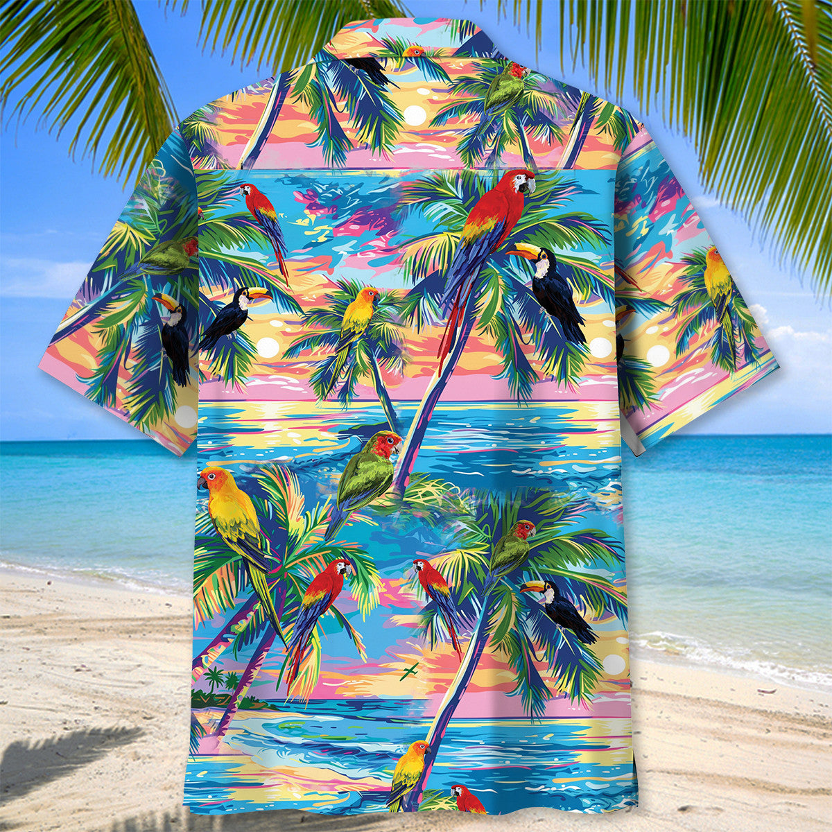 Parrot Summer Beach Hawaiian Shirt