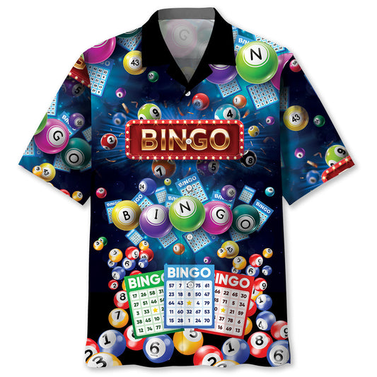 Neon Bingo Lover Hawaiian Shirt