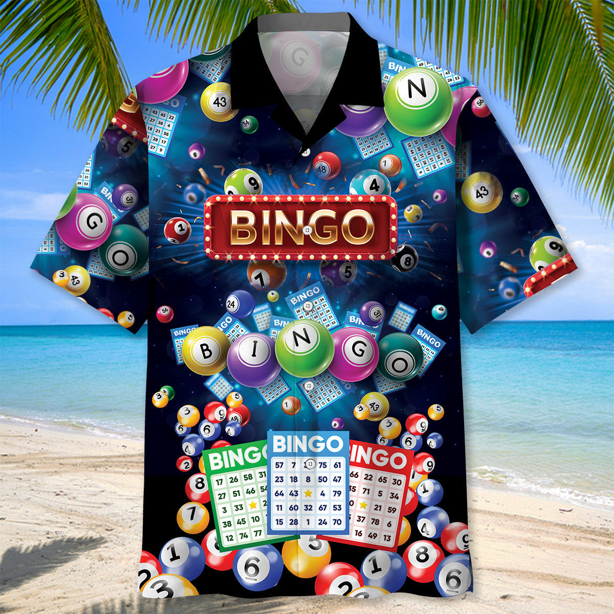 Neon Bingo Lover Hawaiian Shirt