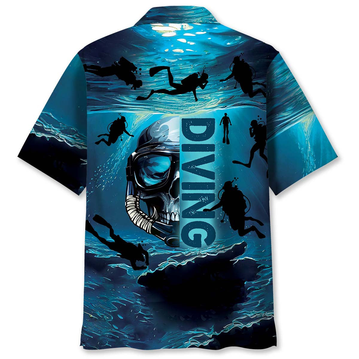 Skull Diving Hawaiian Shirt