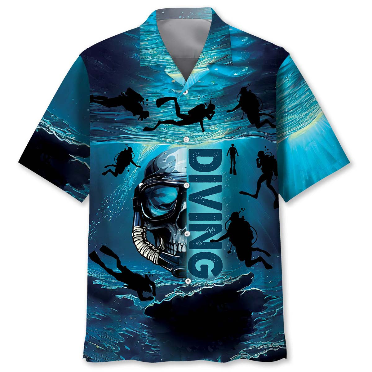Skull Diving Hawaiian Shirt