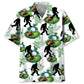 Funny Bigfoot Golf Hawaiian Shirt