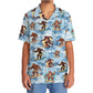 Funny Bigfoot Surfing Beach Hawaiian Shirt