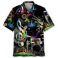 Drum Neon Light Hawaiian Shirt
