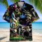 Drum Neon Light Hawaiian Shirt