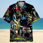 Drum Neon Light Hawaiian Shirt