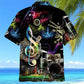 Drum Neon Light Hawaiian Shirt