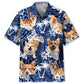 Funny Corgi Dog Face Hawaiian Shirt