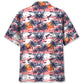 Flamingo Retro Sunset Hawaiian Shirt