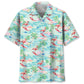 Flamingo Retro Beach Hawaiian Shirt
