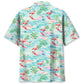 Flamingo Retro Beach Hawaiian Shirt