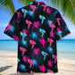 Flamingo Retro Neon Hawaiian Shirt