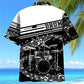 Drum Black & White Hawaiian Shirt