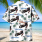 Tropical Flat-Track Bike Racing Hawaiian Shirt
