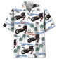 Tropical Flat-Track Bike Racing Hawaiian Shirt