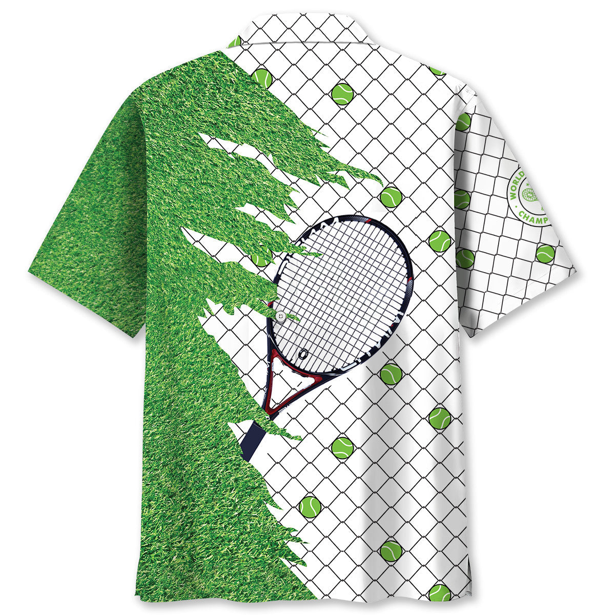 Tennis Green Hawaiian Shirt