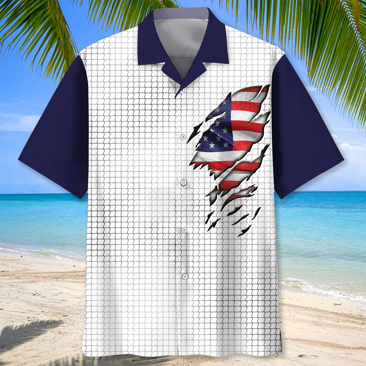 Tennis American Hawaiian Shirt