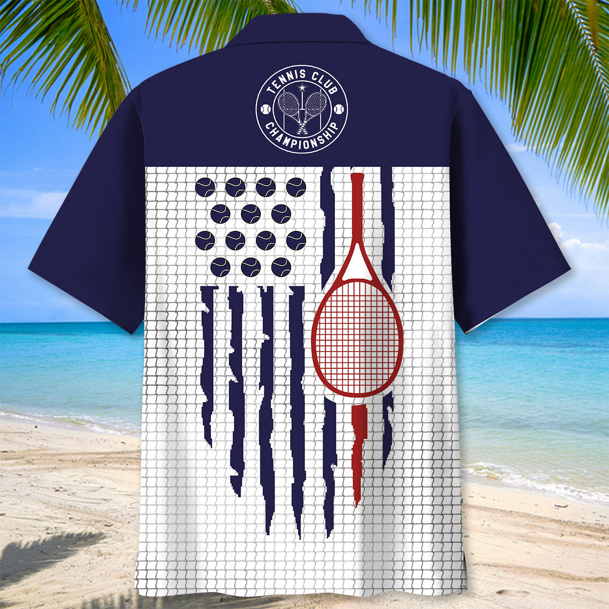 Tennis American Hawaiian Shirt