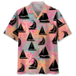 Sailboat Coral Hawaiian Shirt