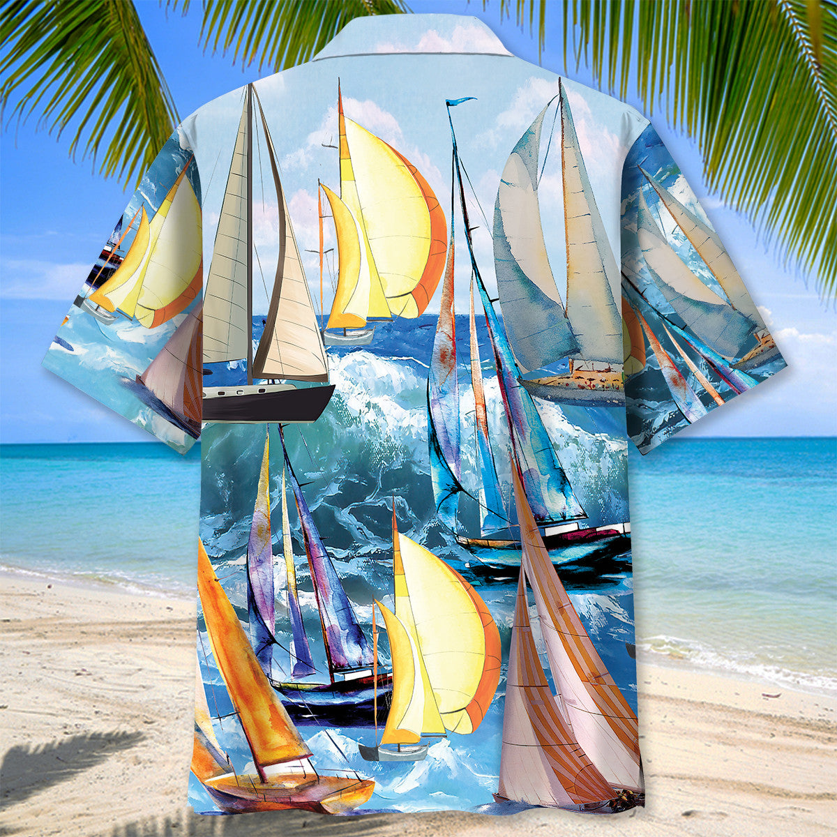 Vintage Sailboat Hawaiian Shirt