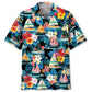 Sailboat Tropical Flower Hawaiian Shirt