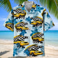 New York Yellow Taxi Car Racing Hawaiian Shirt