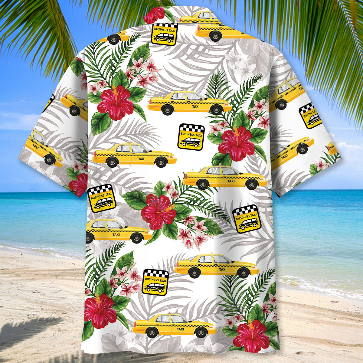 Tropical Yellow Taxi Car Street Style – Hawaiian Shirt